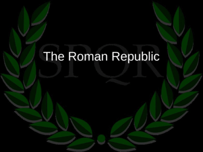 6.1   the roman republic