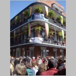 Streets full of party-goers at the Mardi Gras festival in New Orleans, Louisiana. 2010 (921.92 KB)